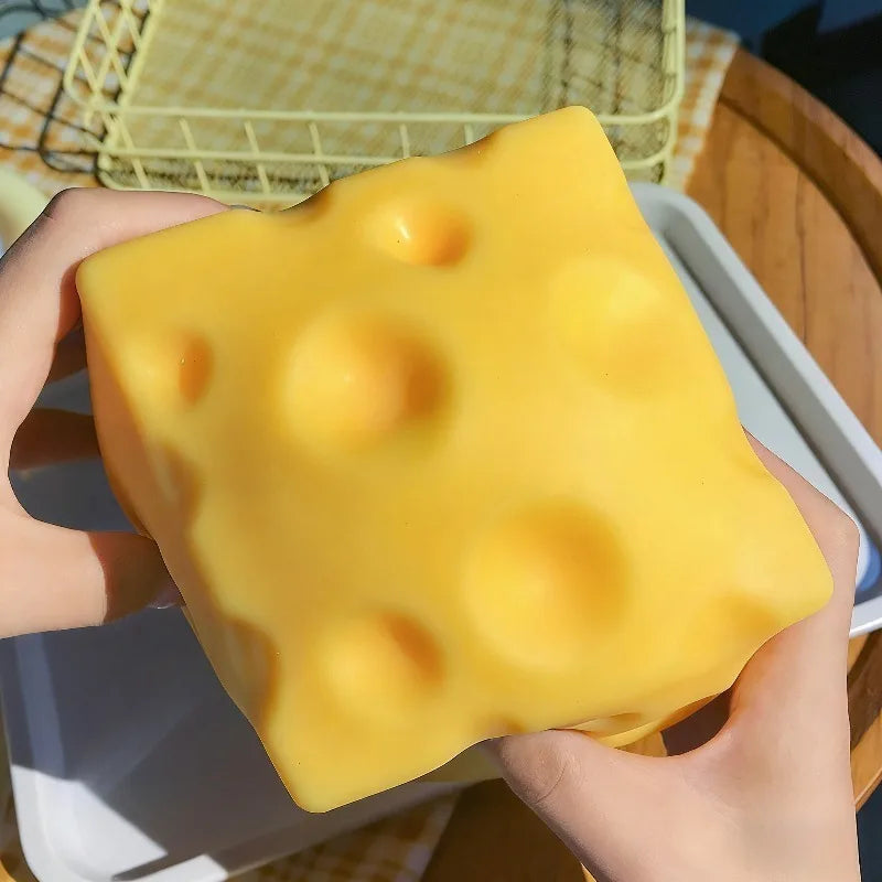 Squishy Cheese Squeeze Fidget Toy