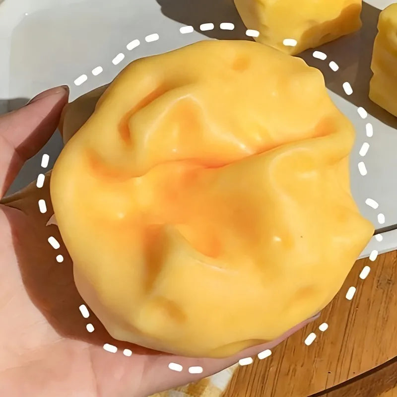 Squishy Cheese Squeeze Fidget Toy