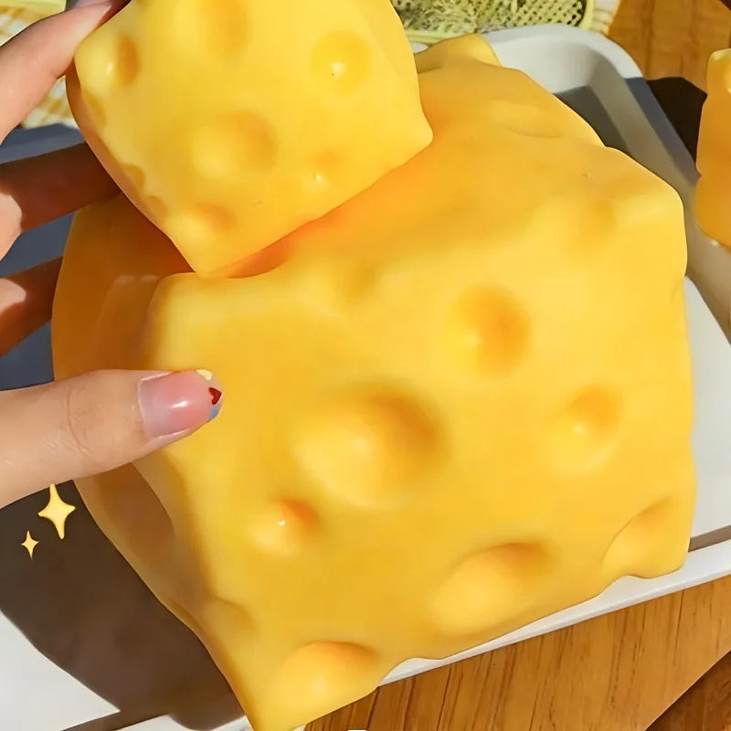 Squishy Cheese Squeeze Fidget Toy